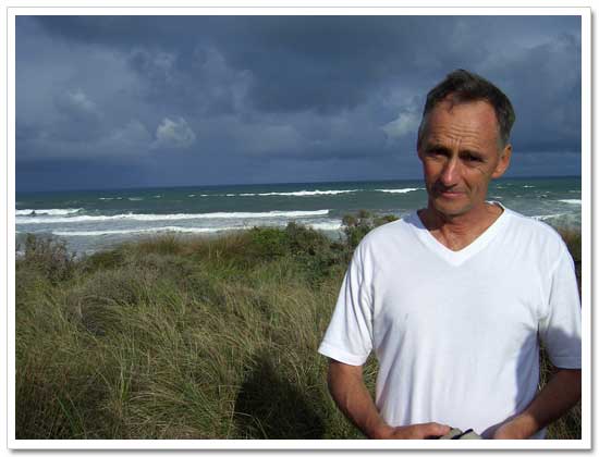 Muriwai beach on Auckland's rugged west coast – storm brews behind me... Muriwai beach on Auckland's rugged west coast – storm brews behind me...