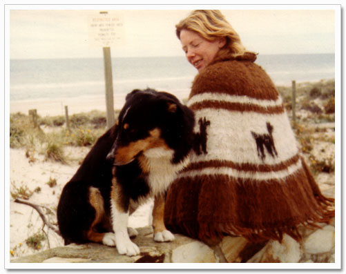 Subarata and Scobie at the beach Subarata and Scobie at the beach